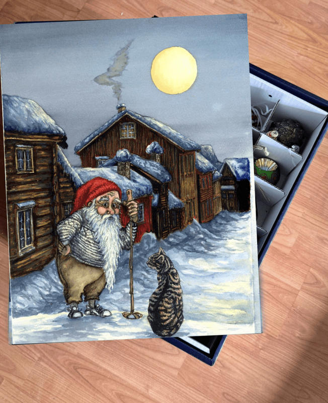FORHÅNDSKJØP Julemagi på boks Pus og nissen