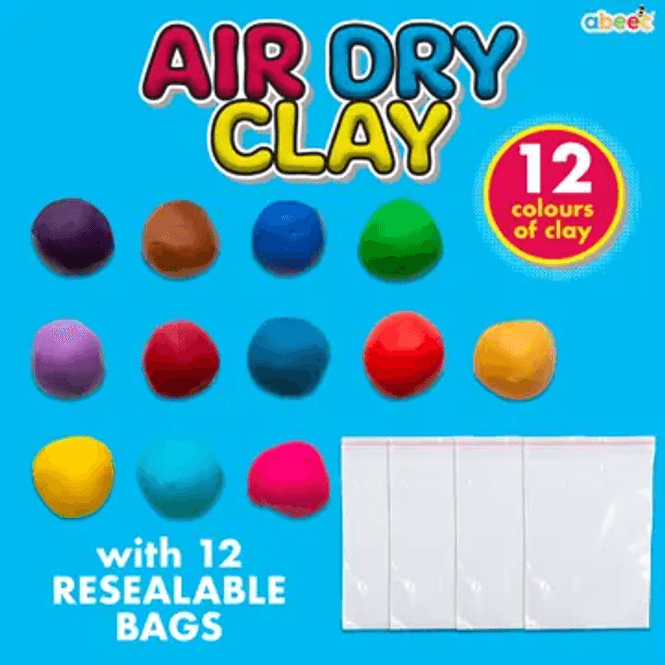 Hovedbilde Air dry clay 12 farger