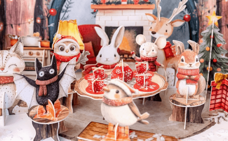 Teselskap i skogen - en magisk DIY adventskalender