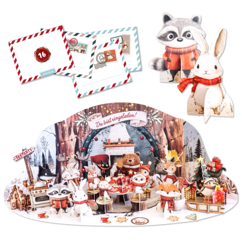 Teselskap i skogen - en magisk DIY adventskalender